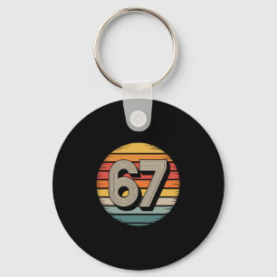 67 Meme Six Seven 6 7 Shirt Meme Lustige Zahl Vint Schlüsselanhänger