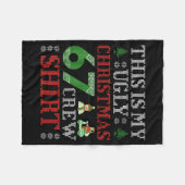 67 Meme Six Seven Brainrot This Is My Ugly Christm Fleecedecke (Vorderseite (Horizontal))