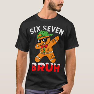 67 Meme Six Seven Bruh Dabbing Rotschopf Lustiges T-Shirt
