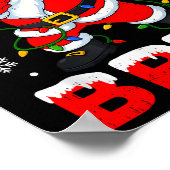 67 Meme Six Seven Bruh Dabbing Santa Funny Christm Poster (Ecke)