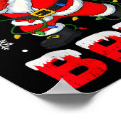 67 Meme Six Seven Bruh Dabbing Santa Funny Christm Poster (Ecke)