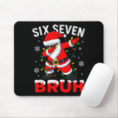 67 Meme Six Seven Bruh Dabbing Weihnachtsmann Lust Mousepad (Mit Mouse)