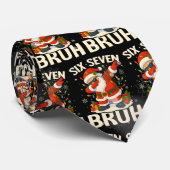 67 Meme Six Seven Bruh Funny Christmas 6 7 Krawatte (Gerollt)