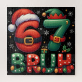 67 Meme Six Seven Bruh Funny Christmas 6 7 Puzzle (Vertikal)
