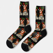 67 Meme Six Seven Bruh Funny Christmas 6 7 Socken (Linkes Detail)