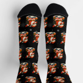 67 Meme Six Seven Bruh Funny Christmas 6 7 Socken (Oben)