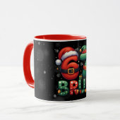 67 Meme Six Seven Bruh Funny Christmas 6 7 Tasse (Vorderseite Links)
