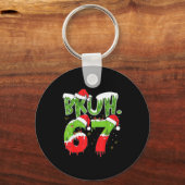 67 Meme Six Seven Bruh Funny Number Christmas Schlüsselanhänger (Vorderseite)