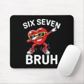 67 Meme Six Seven Bruh Herz Dabbing 6 7 Valentinst Mousepad (Mit Mouse)
