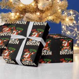 67 Meme Six Seven Bruh Lustiges Weihnachten 6 7 Geschenkpapier