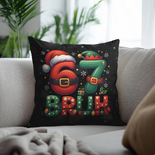 67 Meme Six Seven Bruh Lustiges Weihnachten 6 7 Kissen