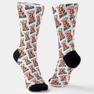 67 Meme Six Seven Bruh Lustiges Weihnachten 6 7 Socken