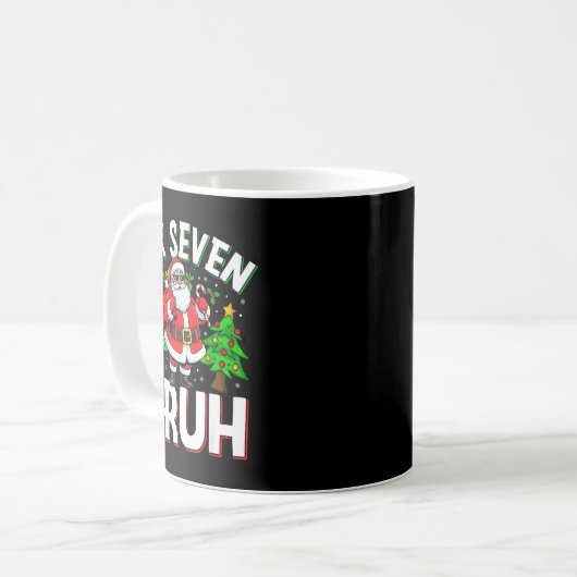 67 Meme Six Seven Bruh Santa Funny Christmas Kids Kaffeetasse (Vorderseite Links)