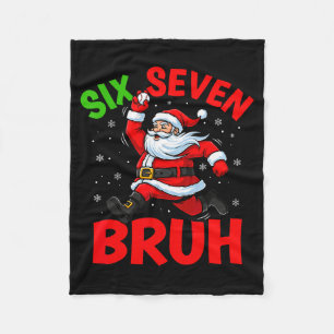 67 Meme Six Seven Bruh Weihnachtsmann Baseball Lus Fleecedecke