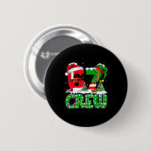 67 Meme Six Seven Christmas Crew Xmas Lights Famil Button (Vorne & Hinten)