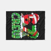 67 Meme Six Seven Christmas Crew Xmas Lights Famil Fleecedecke (Vorderseite (Horizontal))