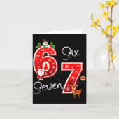 67 Meme Six Seven Christmas Pajamas For Women Men  Karte (Gelbe Blume)