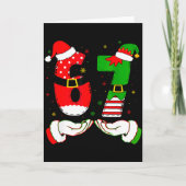 67 Meme Six Seven Christmas Shirt Kids Women Men B Karte (Vorderseite)