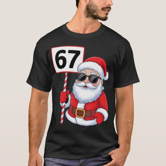 67 Meme Six Seven Christmas T-Shirt (Vorderseite)