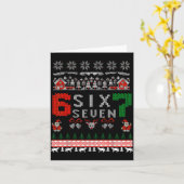 67 Meme Six Seven Christmas Ugly Sweater For Kids Karte (Gelbe Blume)