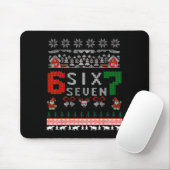 67 Meme Six Seven Christmas Ugly Sweater For Kids  Mousepad (Mit Mouse)