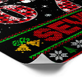 67 Meme Six Seven Christmas Ugly Sweater For Kids Poster (Ecke)