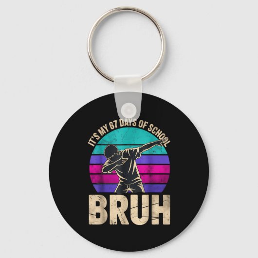 67 Meme Six Seven Dabbing Boy It's My 67 Days Of S Schlüsselanhänger (Vorderseite)