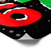 67 Meme Six Seven Dabbing Santa 6 7 Funny Christma Poster (Ecke)
