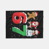67 Meme Six Seven Dabbing Weihnachtsmann 6 7 Lusti Fleecedecke (Vorderseite (Horizontal))