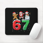 67 Meme Six Seven Dabbing Weihnachtsmann 6 7 Lusti Mousepad (Mit Mouse)