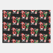 67 Meme Six Seven Elf Christmas Santa Hat Geschenkpapier Set (Vorderseite)