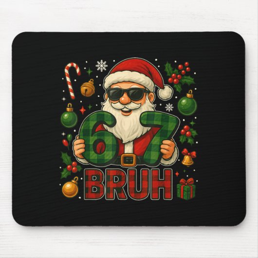 67 Meme Six Seven For Kids Men Boys Girls Bruh Chr Mousepad (Vorne)