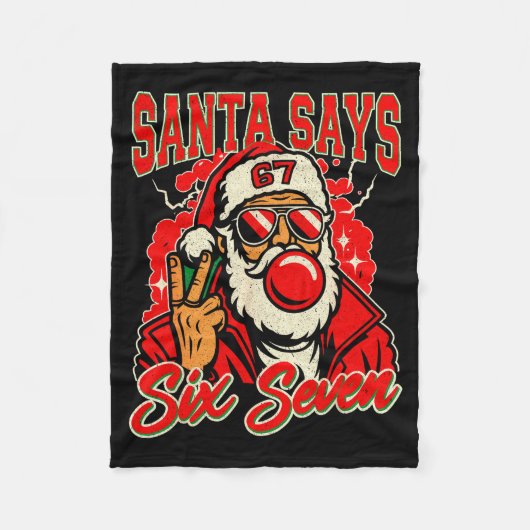 67 Meme Six Seven For Kids Women Men Boys Girls Ch Fleecedecke (Vorderseite)