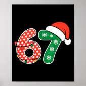 67 Meme Six Seven Funny Christmas 6 7 Meme Men Wom Poster (Vorne)