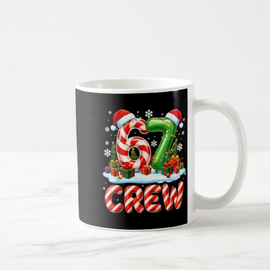 67 Meme Six Seven Funny Christmas Women Men Boys G Kaffeetasse (Rechts)