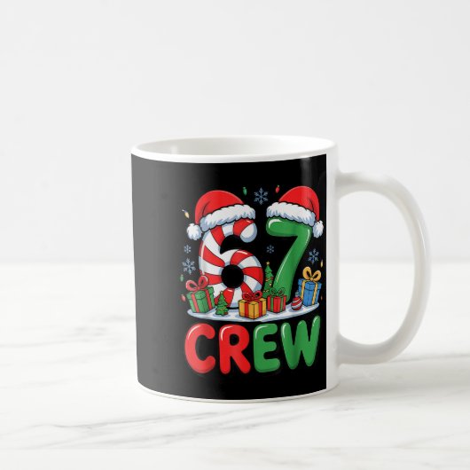 67 Meme Six Seven Funny Christmas Women Men Boys G Kaffeetasse (Rechts)