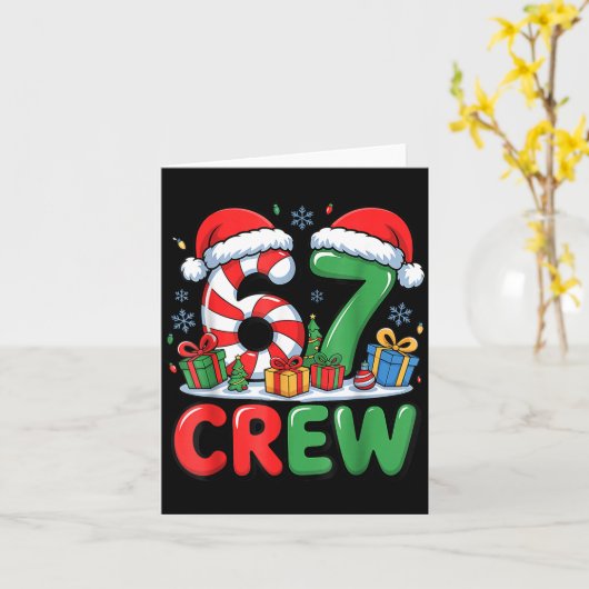 67 Meme Six Seven Funny Christmas Women Men Boys G Karte (Gelbe Blume)