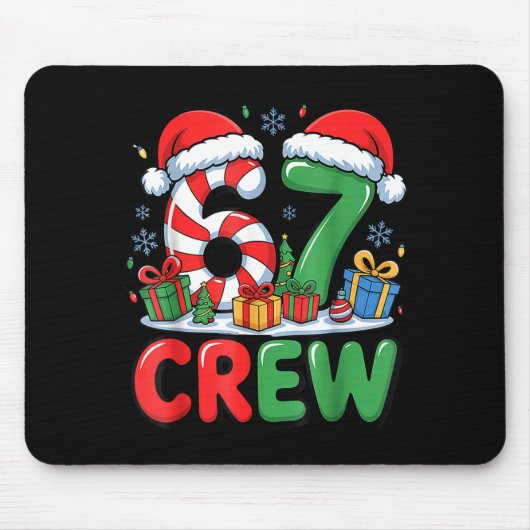 67 Meme Six Seven Funny Christmas Women Men Boys G Mousepad (Vorne)