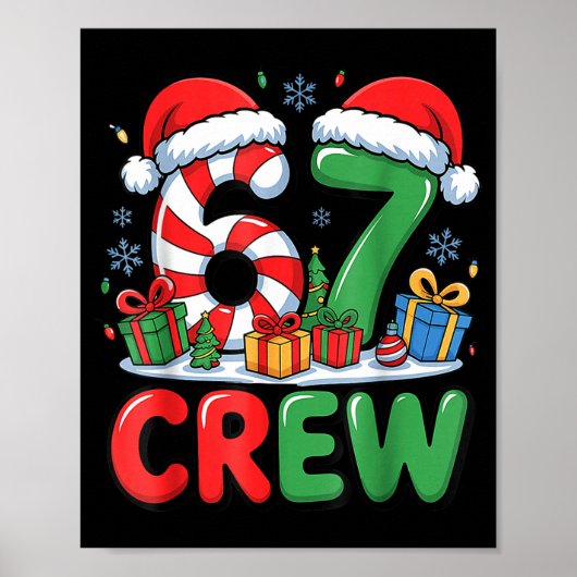 67 Meme Six Seven Funny Christmas Women Men Boys G Poster (Vorne)