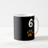 67 Meme Six Seven Funny Dog Paw  Kaffeetasse (VorderseiteRechts)