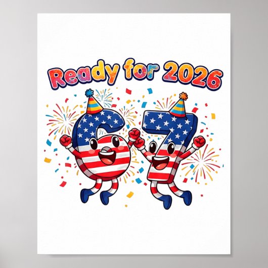 67 Meme Six Seven Funny New Year 2026 Party Men Wo Poster (Vorne)