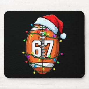 67 Meme Six Seven Fußball Santa Lustiges Weihnacht Mousepad