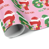 67 Meme Six Seven Gen Alpha Christmas  Geschenkpapier (Rolleneckpunkt)