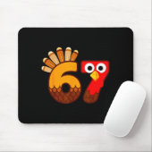 67 Meme Six Seven Gen Alpha Slang Lustiger Truthah Mousepad (Mit Mouse)