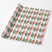 67 Meme Six Seven Gen Alpha Weihnachten Geschenkpapier (Ungerollt)