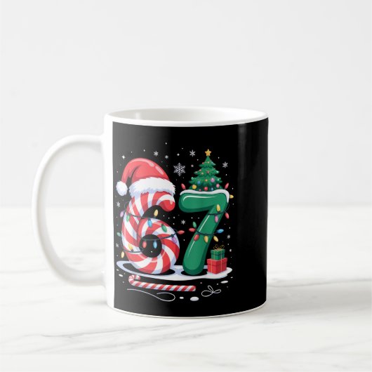 67 Meme Six Seven Kids Women Men Boys Girls Christ Kaffeetasse (Links)