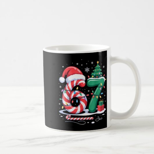 67 Meme Six Seven Kids Women Men Boys Girls Christ Kaffeetasse (Rechts)