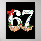67 Meme Six Seven Kids Women Men Boys Girls Christ Poster (Vorne)