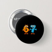 67 Meme Six Seven Kinder Zahlenblöcke Mathelehrer  Button (Vorne & Hinten)