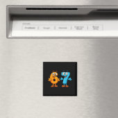 67 Meme Six Seven Kinder Zahlenblöcke Mathelehrer  Magnet (In Situ (Geschirrspüler))